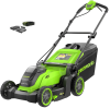 Газонокосилка Greenworks GD40LM411 с 1хАКБ 5 Ач и ЗУ — анонс