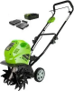 Культиватор аккумуляторный Greenworks G40TL c 1хАКБ 4 Ач и ЗУ — анонс